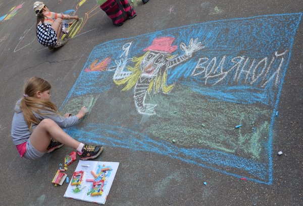 Темы для рисунков на асфальте