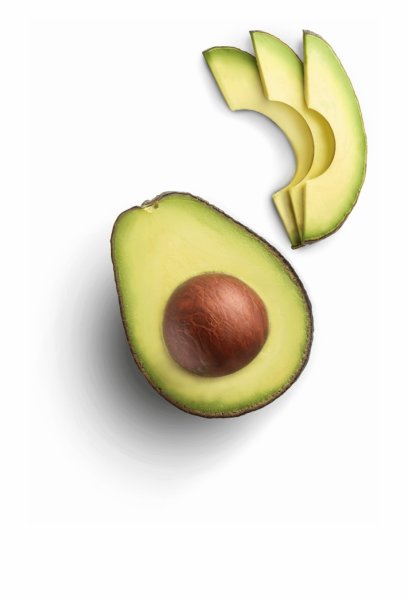 Авокадо на прозрачном фоне для фотошопа