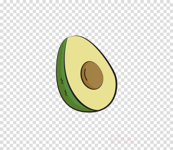 Авокадо рисунок без фона