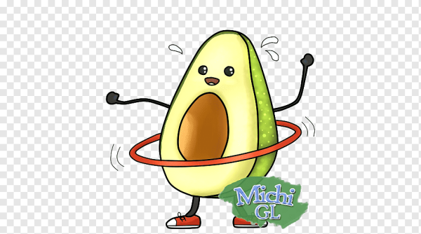 Авокадо мультяшное