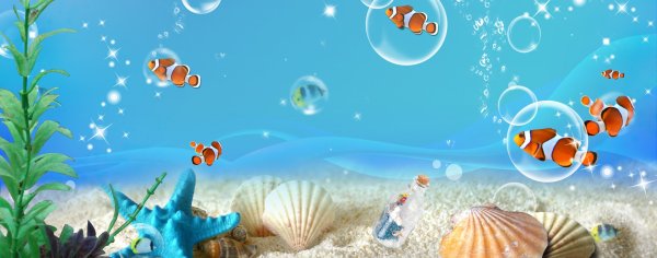 Морской фон для детей