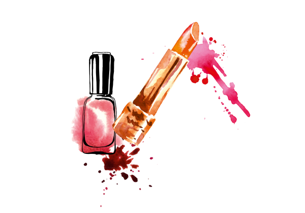 Лак для ногтей на прозрачном фоне