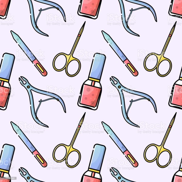 Маникюрные принадлежности вектор