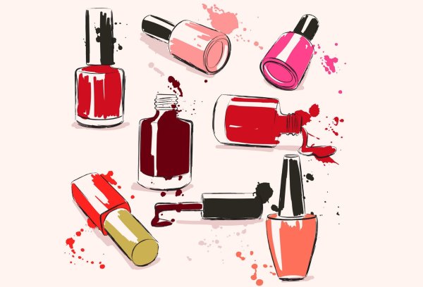 Лак для ногтей векторный