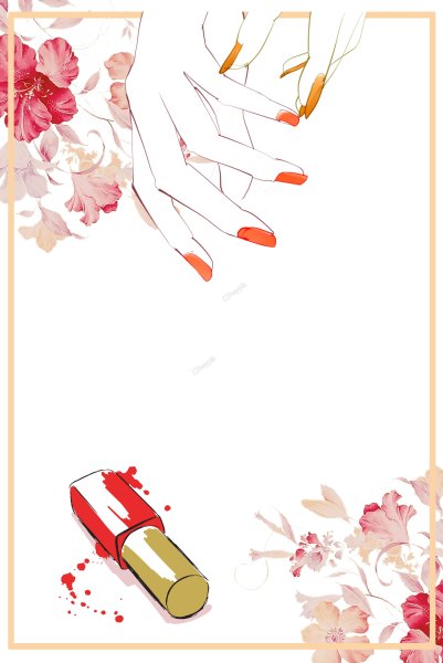 Фон ногти для визитки