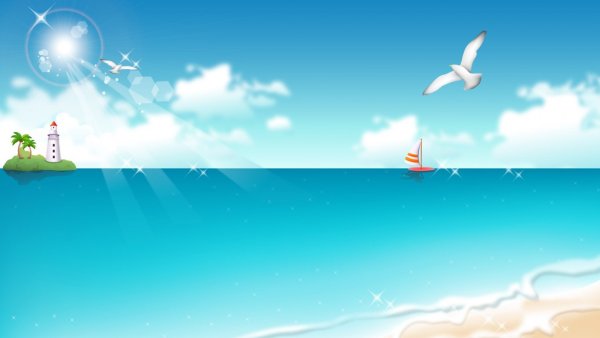 Море мультяшное