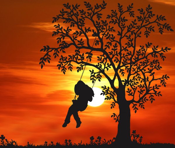 Силуэт дерева