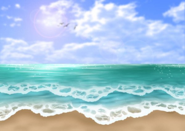 Море мультяшное