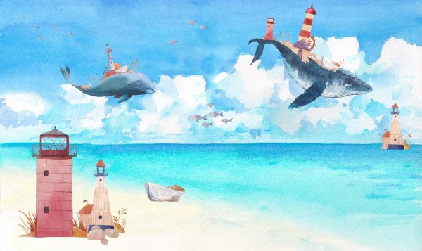 Море мультяшный