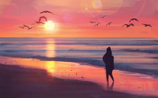 Силуэт на закате