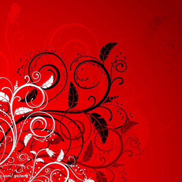 Красный орнамент