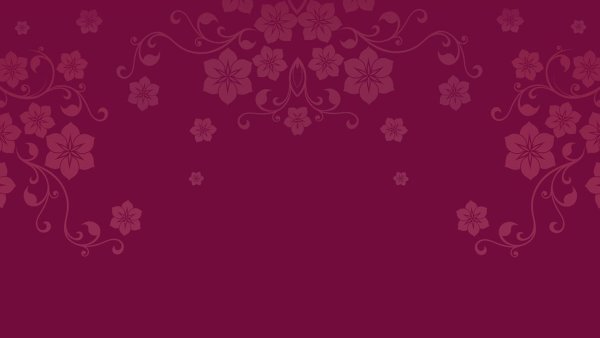 Цветы на бордовом фоне