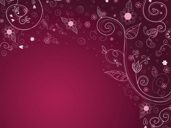 Розовый фон с узорами