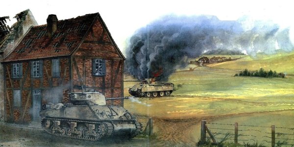 Танки Шерман бой арт