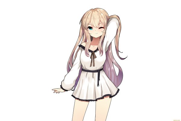 Аниме на белом фоне