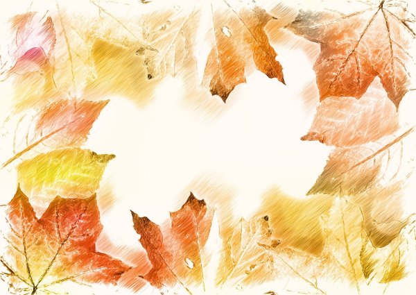Осенний акварельный фон