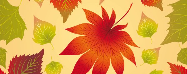 Узор листья