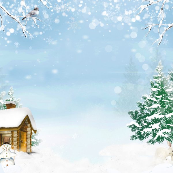 Зимний фон