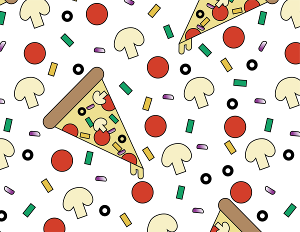 Пицца бесшовный фон