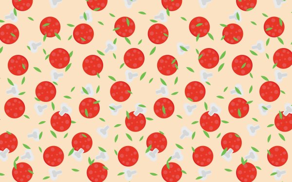 Нарисованные виды пицц