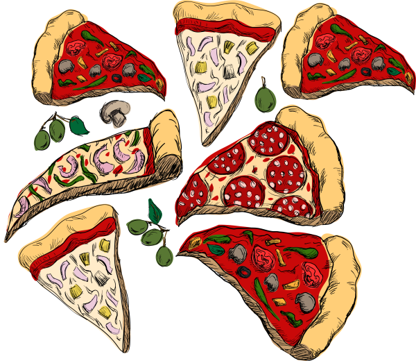 Кусок пиццы