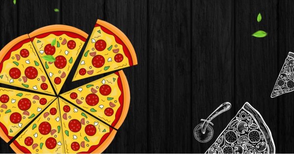 Шапка для ютуба пицца