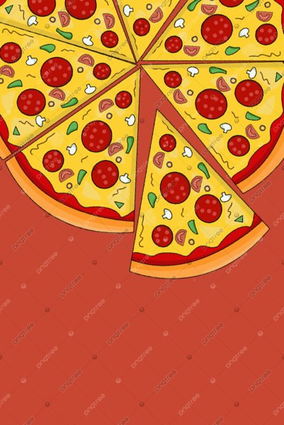 Фон пицца мультяшно