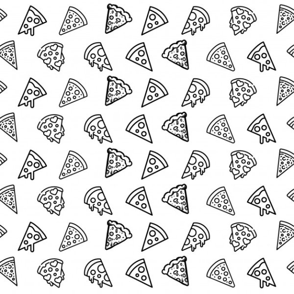 Еда на желтом фоне