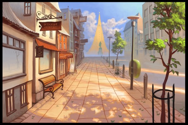 Улица из мультика