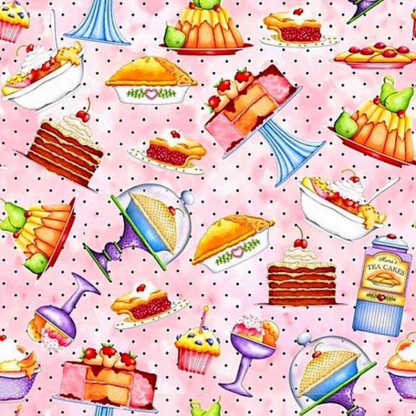 Бумага для скрапбукинга сладости