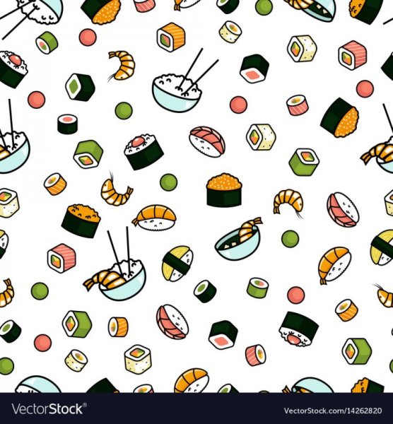 Суши паттерн вектор