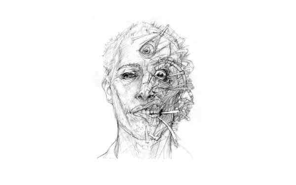 Абстракция карандашом