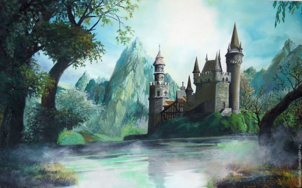 Сказочный средневековый замок