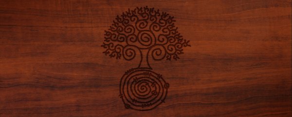 Деревянный фон с узорами