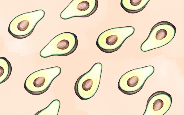 Классный фон с авокадом