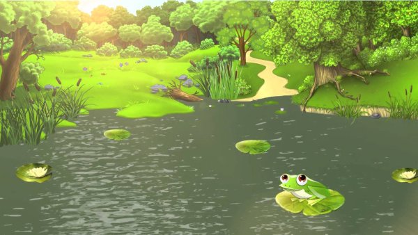 Болото мультяшное