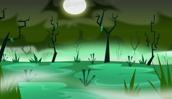 Болото мультяшное