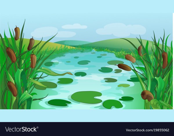 Болото мультяшное