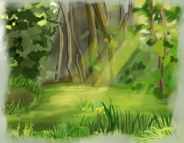 Болото нарисованное мультяшное