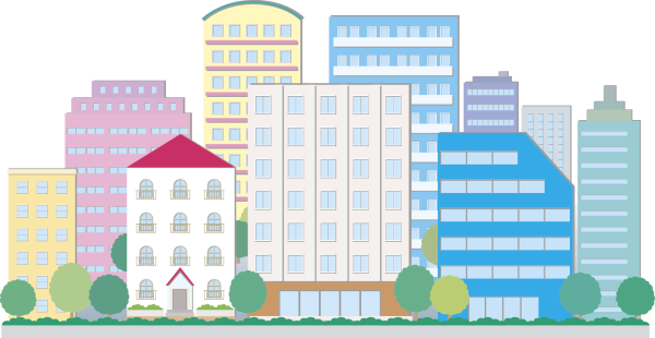 Городские дома вектор