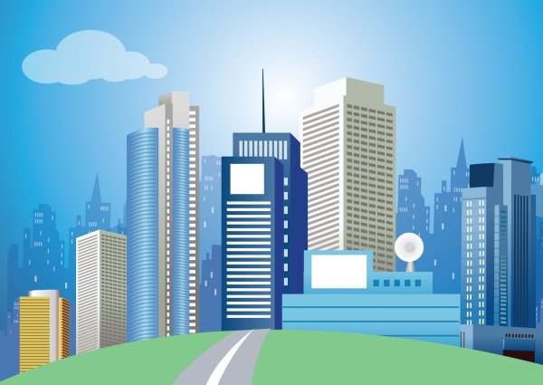 Векторный город