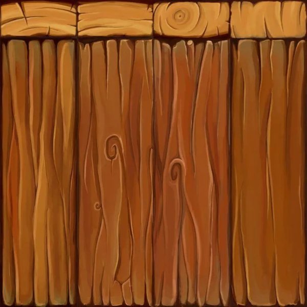 Деревянная стена мультяшная