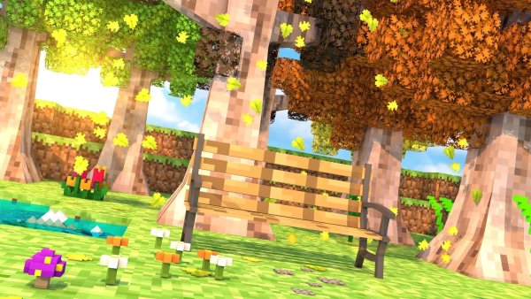 Мультяшный фон для МАЙНКРАФТА