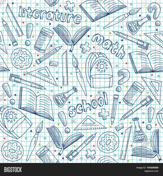 Рисунки в школьных тетрадках