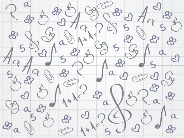 Фон Школьная тетрадь