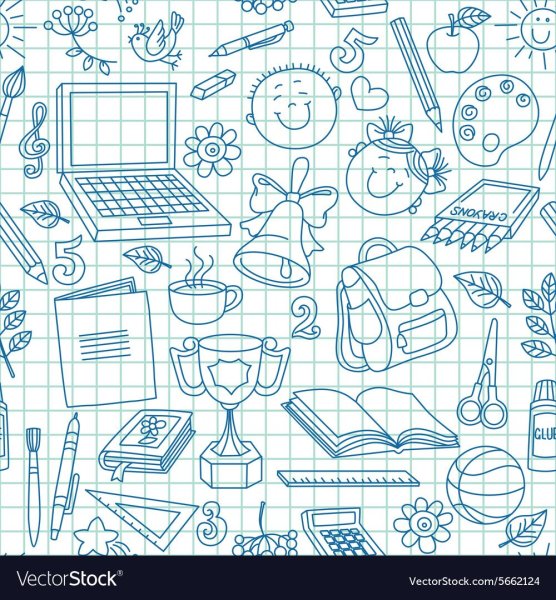 Паттерн Школьная тетрадь