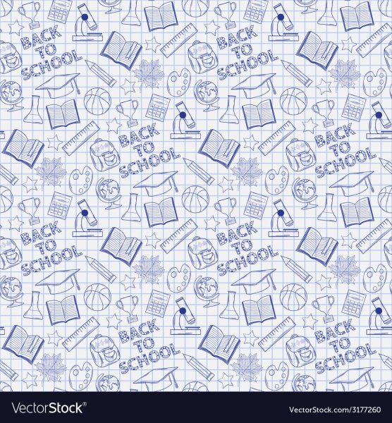 Листы школьных тетрадей паттерн