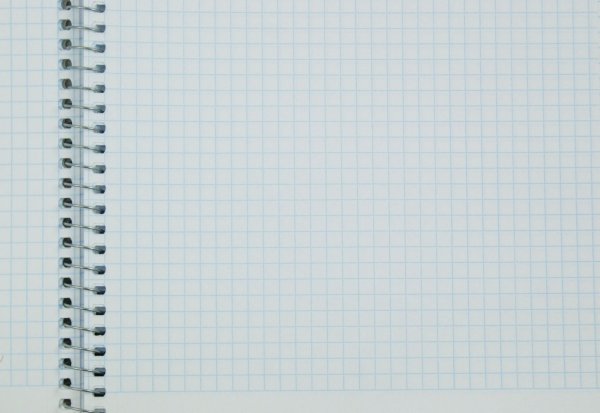 Страница тетради в клетку