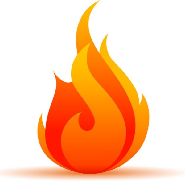 Нарисованное пламя