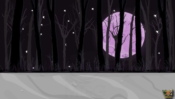 Рисованный лес